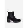 Moteriškos Čelsių aulinukai su blokiniu kulnu juodi Luvina | Auliniai batai moterims | jai24.lt