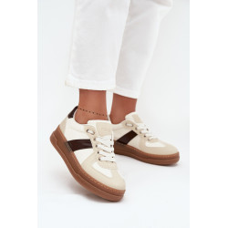 Moteriški sneakersai ant platformos smėlio Galivina 201629