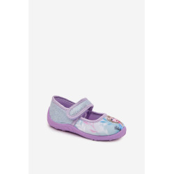 Baleto Bateliai Vaikų Šlepetės Su Velcro Užsegimu Užšalęs Karalystė Mėlyna Olivessa 201634