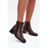 Odos moteriški kulniukai su šildymu Zazoo 60563 rudi | Auliniai batai moterims | jai24.lt
