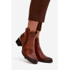 Odos moteriški kulniukai su šildymu Zazoo 60563 rudi | Auliniai batai moterims | jai24.lt