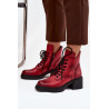 Moteriški odiniai auliniai batai su blokiniu kulnu su izoliacija Vinceza 39950 Raudona | Auliniai batai moterims | jai24.lt
