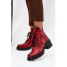 Moteriški odiniai auliniai batai su blokiniu kulnu su izoliacija Vinceza 39950 Raudona | Auliniai batai moterims | jai24.lt
