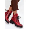 Moteriški odiniai auliniai batai su blokiniu kulnu su izoliacija Vinceza 39950 Raudona | Auliniai batai moterims | jai24.lt