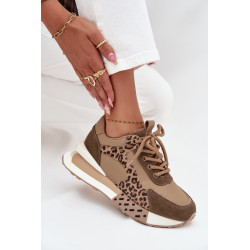 Odos Moteriški sportbačiai ant platformos su leopardo spaudu Artiker 55C0089 Rudas 201658