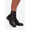 Odos moterų plokščiapadžių auliniai batai su dekoratyva su įdėklu Artiker 57C1064 Juoda | Auliniai batai moterims | jai24.lt