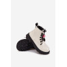 Šildomi vaikų lakinės odos auliniai batai su lokio juosta juodi Jovellea | Aulinukai vaikams | jai24.lt