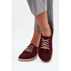 Barefoot tipo sportbačiai iš natūralaus zomšos Zazoo 314 bordo 201673