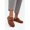 Moteriški barefoot tipo batai iš natūralios zomšos Zazoo 327 šokoladinis | Pavasariniai batai | jai24.lt