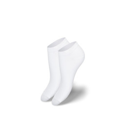 Moteriškos trumpomis bambuko kojinės baltos 201696