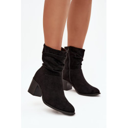 Moteriški auliniai su raukiniais ant kulno S.Barski HY52-516 Juodi 201716