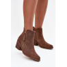 Moteriški kaubojų batai su kulnu S.Barski HY52-538 rudi | Auliniai batai moterims | jai24.lt