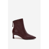 Moteriški odiniai auliniai batai su kulnu D&A CR52-661 Bordo | Auliniai batai moterims | jai24.lt