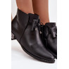 Moteriški odiniai auliniai batai su žemu kulnu Zazoo 1396 Juodi | Auliniai batai moterims | jai24.lt