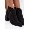 Moteriški auliniai batai su dekoracijomis D&A MR52-133 Juodi | Auliniai batai moterims | jai24.lt
