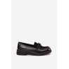 Moteriški lakiniai mokasinai su karoliukais S.Barski HY52-541 Juodi | Mokasinai moterims | jai24.lt