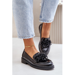 Moteriški lakiniai mokasinai S.Barski HY52-369B Juodi 201748