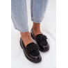 Moteriški lakiniai mokasinai S.Barski HY52-369B Juodi | Mokasinai moterims | jai24.lt