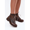 Moteriški batai iš natūralios odos su plokščiu kulnu Maciejka 07063-02 Ruda | Auliniai batai moterims | jai24.lt