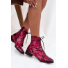 Oda Raštuotos Auliniai Batai Su Plokščiu Kulnu Maciejka 06391-23 Rožinė | Auliniai batai moterims | jai24.lt