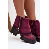 Odos moteriški auliniai su apverstu apykakle Maciejka 07145-23 Bordo | Auliniai batai moterims | jai24.lt
