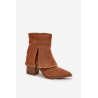 Moteriški aulinukai su kulnu ir apversta viršutine dalimi Camel Idalia | Auliniai batai moterims | jai24.lt