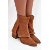 Moteriški aulinukai su kulnu ir apversta viršutine dalimi Camel Idalia | Auliniai batai moterims | jai24.lt