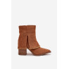 Moteriški aulinukai su kulnu ir apversta viršutine dalimi Camel Idalia | Auliniai batai moterims | jai24.lt