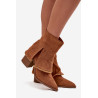 Moteriški aulinukai su kulnu ir apversta viršutine dalimi Camel Idalia | Auliniai batai moterims | jai24.lt