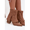 Moteriški aulinukai su kulnu ir apversta viršutine dalimi Camel Idalia | Auliniai batai moterims | jai24.lt