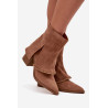 Moteriški aulinukai su kulnu ir apversta viršutine dalimi Camel Idalia | Auliniai batai moterims | jai24.lt