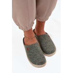 Naminiai batai moterų šlepetės Inblu CS000047 žalia 201792