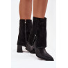 Odos moteriški kulniukai su apversta kojos ir šildymu Maciejka K7206-01 Juoda | Auliniai batai moterims | jai24.lt