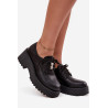 Moteriški loaferiai su sagtimi ekologiška oda juodi Laurea | Pavasariniai batai | jai24.lt