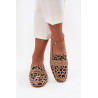 Moteriški Mokasinai Su Dekoratyviniu Elementu Lėopardo Raštu Bēšas Evelora | Mokasinai moterims | jai24.lt