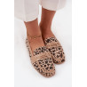 Moteriški Mokasinai Su Dekoratyviniu Elementu Lėopardo Raštu Bēšas Evelora | Mokasinai moterims | jai24.lt