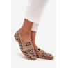 Moteriški Mokasinai Su Dekoratyviniu Elementu Lėopardo Raštu Bēšas Evelora | Mokasinai moterims | jai24.lt