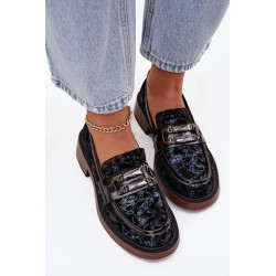 Odos zomšos moteriški mokasinai su išskirtiniu detaliu D&A MR52-178 Juodi 201849