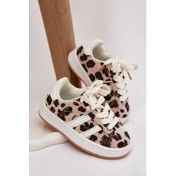 Sportiniai Bateliai Sneakers Vaikams Leopardas Smėlinė Amelle 201873