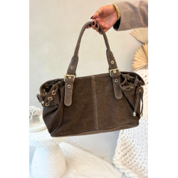 Oda odinė odinė delninė tamsiai smėlio spalvos Ovelia 201877