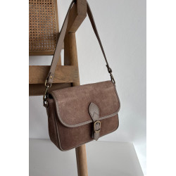 Odos velveto peties krepšys Norla šokoladinis 201886