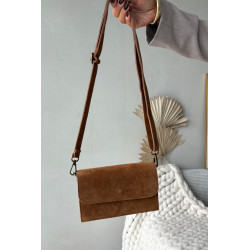 Natūralaus zomšos odos rankinė Camel Mirine 201891