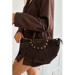 Rankinė Iš Natūralaus Suede Juoda Tialine 201898