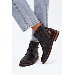 Odos auliniai su perforuotu raštu Maciejka 05922-01 Juodas 201907