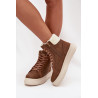 Moteriški žieminiai batai su kailiu Lee Cooper LCJ-25-01-3736 Smėlio | Auliniai batai moterims | jai24.lt