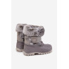 Vaikų Žiemos Batai Su Kailio Užsegimu Lee Cooper LCJ-25-10-3788 Pilka | Aulinukai vaikams | jai24.lt