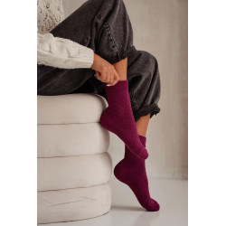 Moteriškos kojinės Frotte Zigzag Bordo 201933