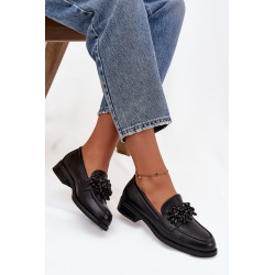 Moteriški Mokasinai Su Papuošimu Juodi Murelle 201952