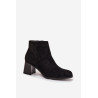 Moteriški aukštakulniai batai Eco zomšus Juodi Marilou | Auliniai batai moterims | jai24.lt