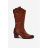Odos Cowboy Batai Su Kulnu Šildomi Zazoo 70155 Rudi | Ilgaauliai batai | jai24.lt